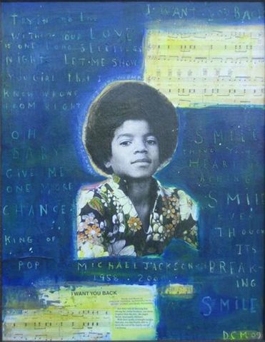 David McGough painting Michael #5